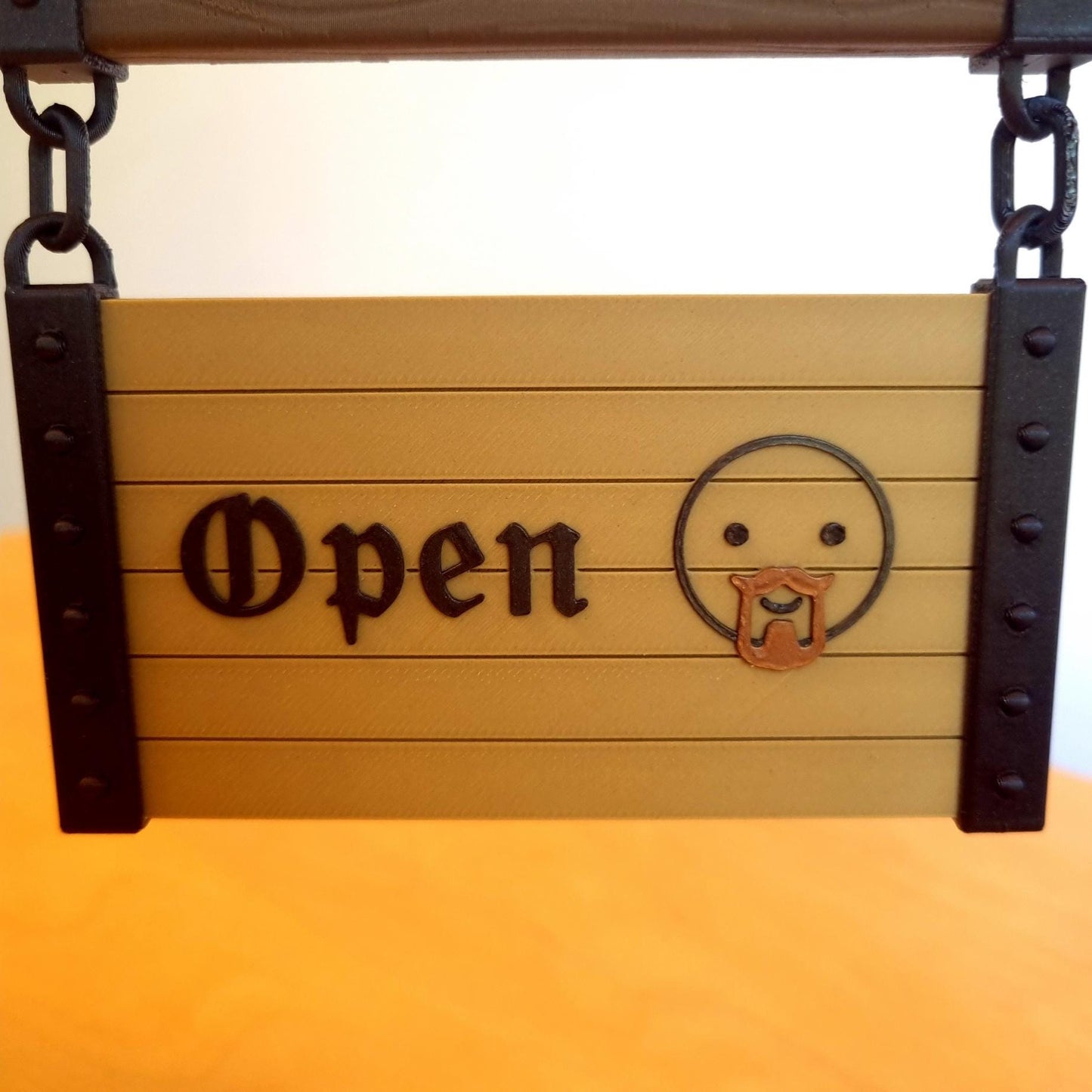 Personalised Hanging Sign | Custom Logo, Text & Symbols | Double Sided | 3D Printed