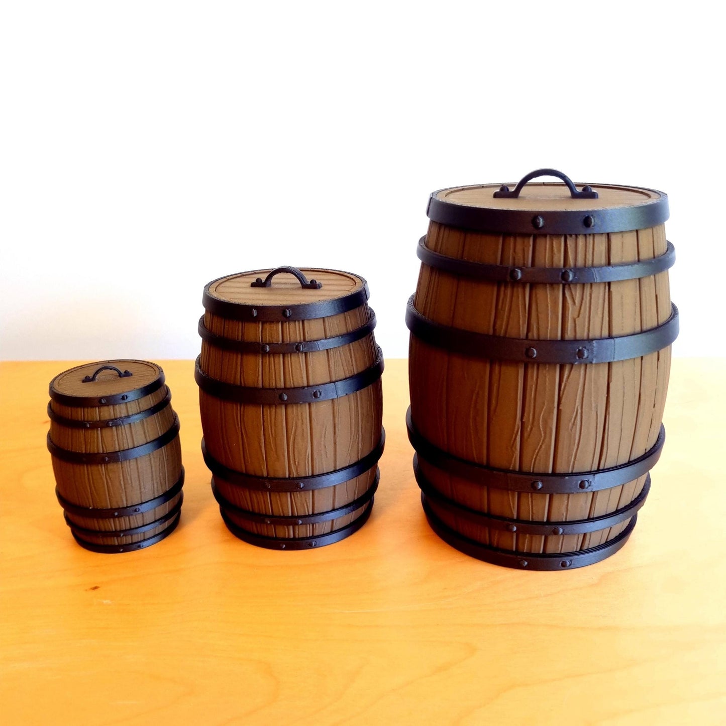 Barrel Lockable Container | Storage Box | Home & Bar Decor | Whiskey Gift Storage Bin