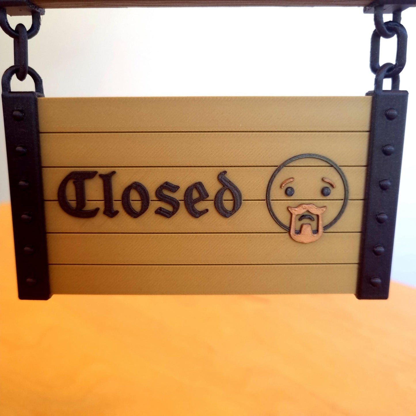 Personalised Hanging Sign | Custom Logo, Text & Symbols | Double Sided | 3D Printed