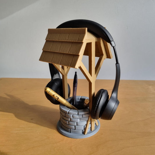 Well Headphone Stand and Pen Holder | Unique Desk Organiser