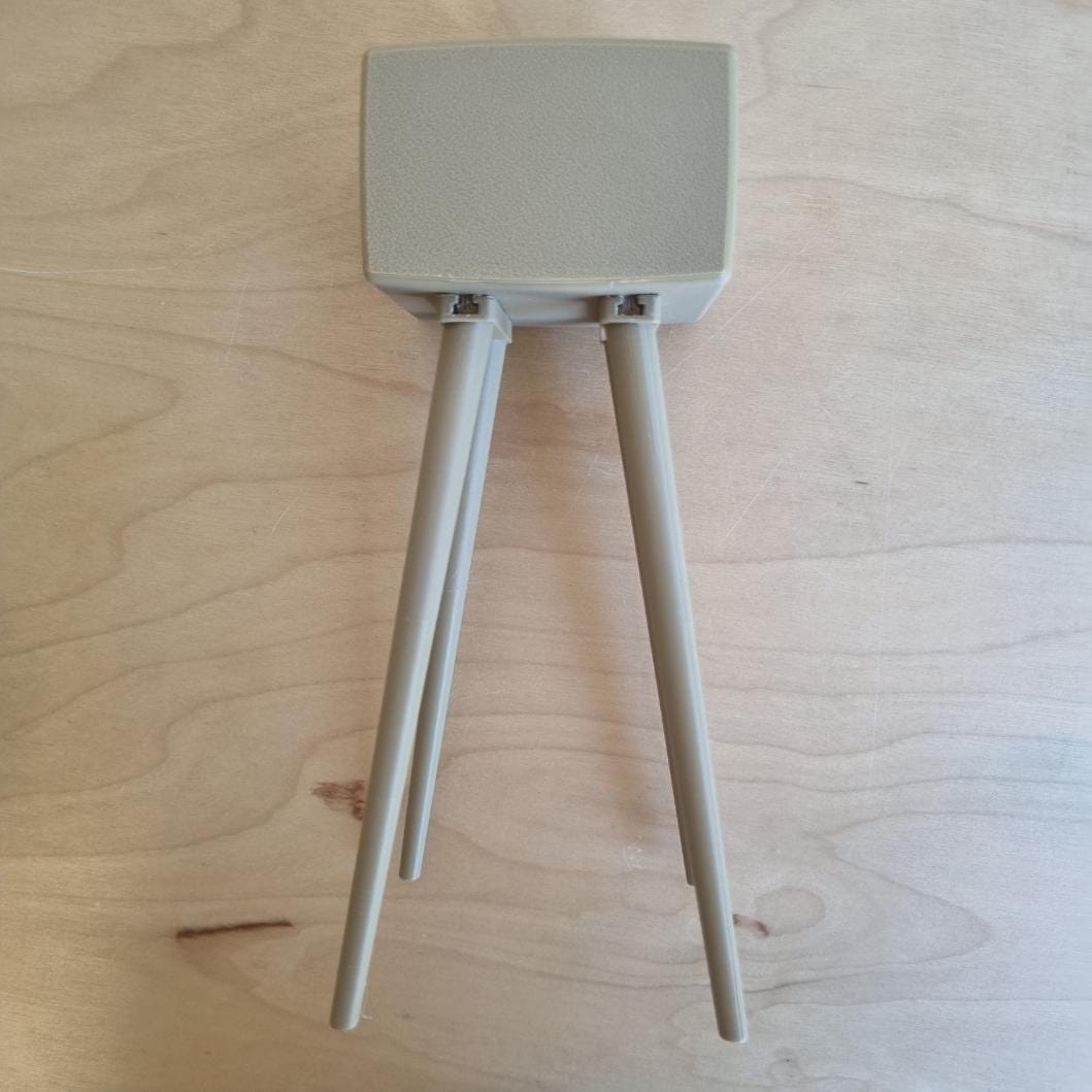 Retro Vintage Radio Headphone Stand with Storage Drawer for Ear Buds