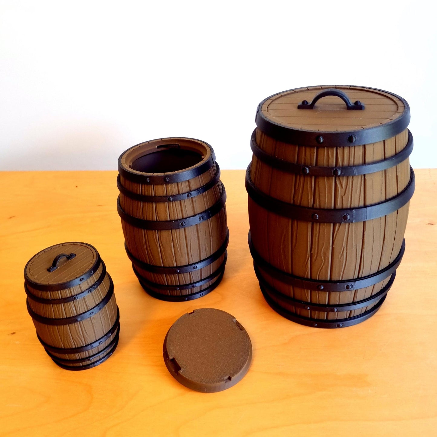 Barrel Lockable Container | Storage Box | Home & Bar Decor | Whiskey Gift Storage Bin