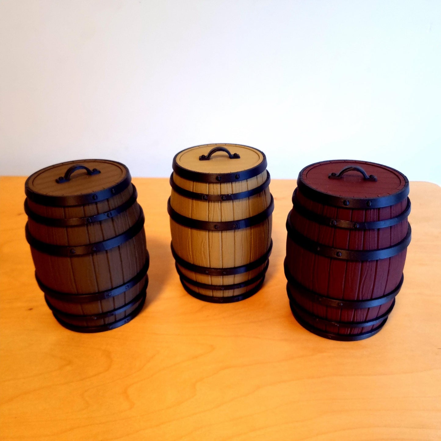 Barrel Lockable Container | Storage Box | Home & Bar Decor | Whiskey Gift Storage Bin