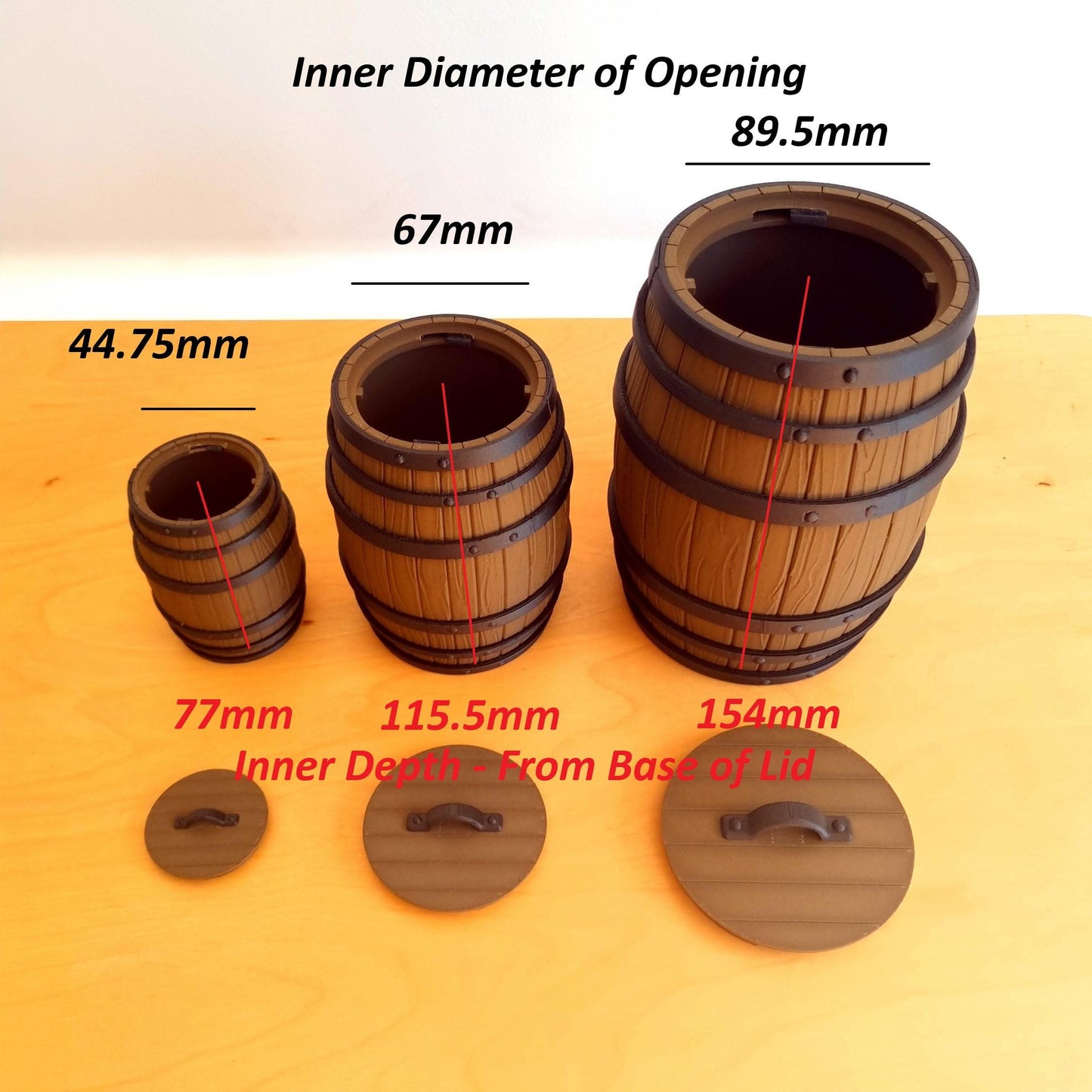 Barrel Lockable Container | Storage Box | Home & Bar Decor | Whiskey Gift Storage Bin
